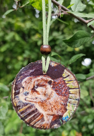 Decorative Wood Totem Pendant - Otto