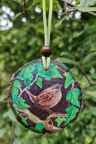 Decorative Wood Totem Pendant - Wrenna