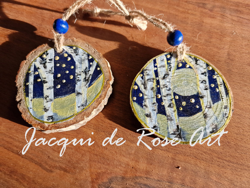 Large Yule Blessing / Decoration - Silver Birch