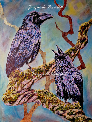 7 x 5" - 2024 Huginn and Munninn