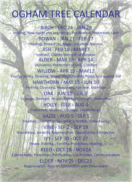 2022 Celtic Tree Calendar - Open Edition Fine Art Print  8" x 8"