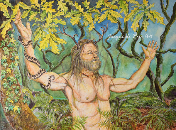 Limited Edition - Signed - Giclee Print  - A - Cernunnos, Lord of the Woods