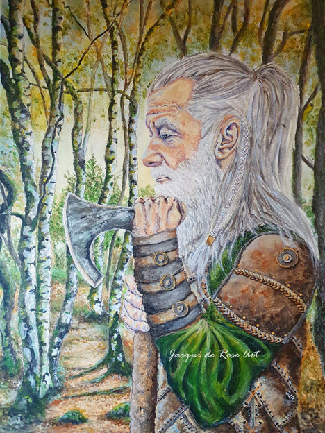 Card - 7 x 5" - A - Portrait, Einar - The Thinker