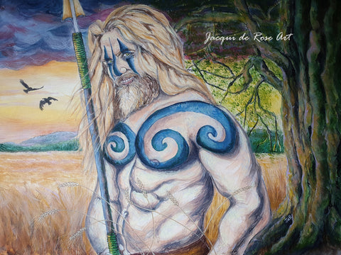 Limited Edition - Signed - Giclee Print  - A - Celtic Sun God 'Lugh'