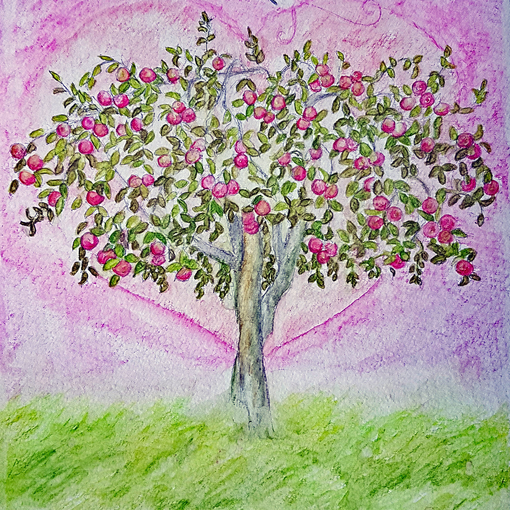 The Apple Tree - Open Edition Fine Art Print  8" x 8"