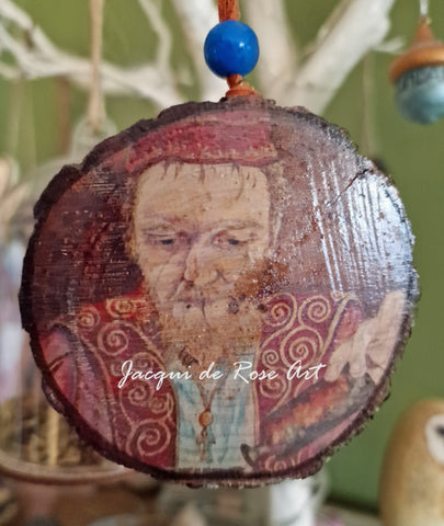 Decorative Wood Totem Pendant - The Alchemist