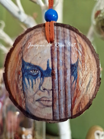 Decorative Wood Totem Pendant - Freyja