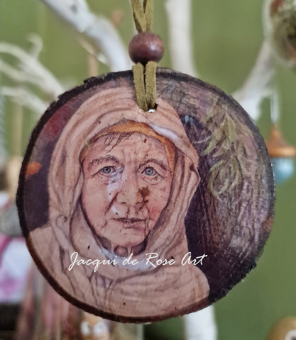 Decorative Wood Totem Pendant - Heather - Medicine Woman