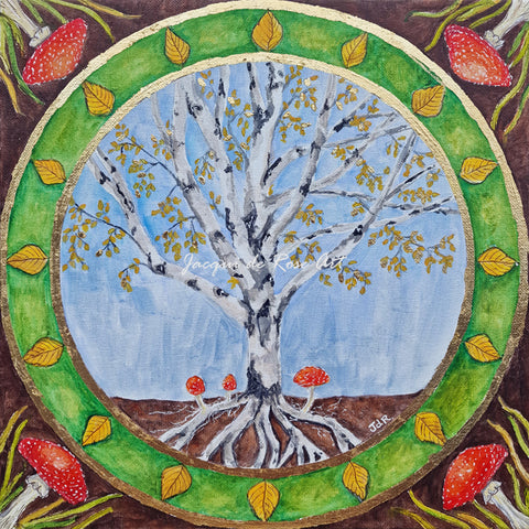 2023 Tree of Life - Birch - Open Edition Fine Art Print  8" x 8"