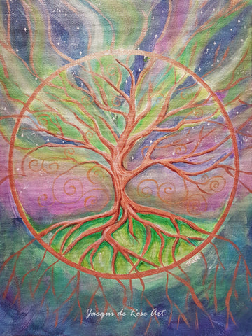 Limited Edition - Signed - Giclee Print  - A - Tree of Life - Universal Connection