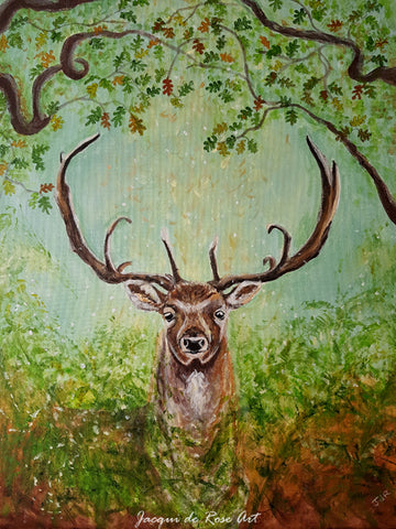 Limited Edition - Signed - Giclee Print  - Totem Animals - Woodland Stag