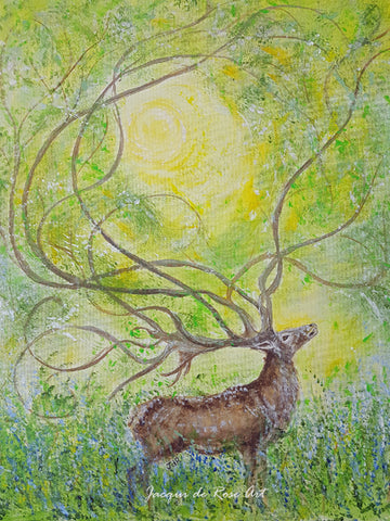 Limited Edition - Signed - Giclee Print  - Totem Animals - Deer Spirit