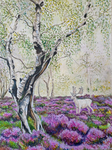 Limited Edition - Signed - Giclee Print  - A - Tree, White Hart