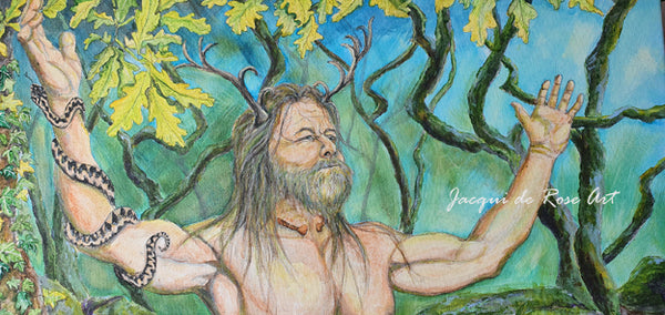 Limited Edition - Signed - Giclee Print  - A - Cernunnos, Lord of the Woods
